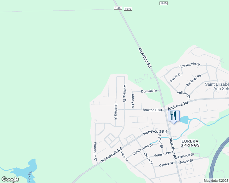 map of restaurants, bars, coffee shops, grocery stores, and more near 6844 Winthrop Drive in Fayetteville