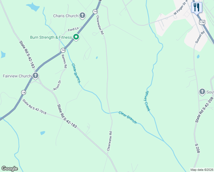 map of restaurants, bars, coffee shops, grocery stores, and more near 471 State Road S-42-184 in Landrum