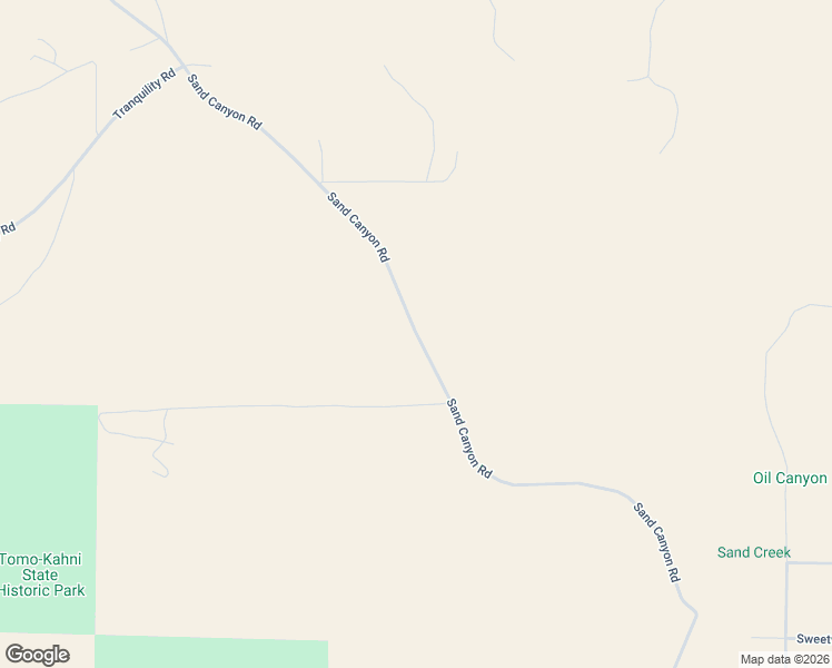 map of restaurants, bars, coffee shops, grocery stores, and more near Sand Canyon Road in Kern County