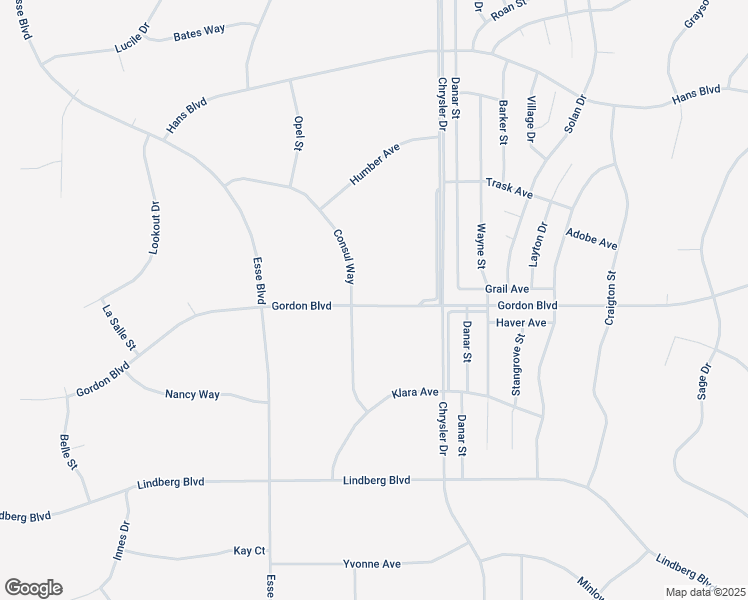 map of restaurants, bars, coffee shops, grocery stores, and more near Gordon Boulevard in California City