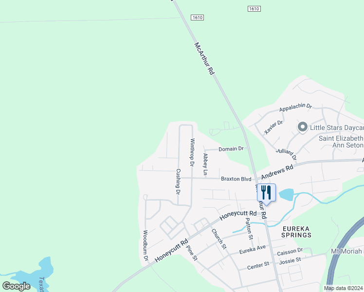 map of restaurants, bars, coffee shops, grocery stores, and more near 6837 Winthrop Drive in Fayetteville