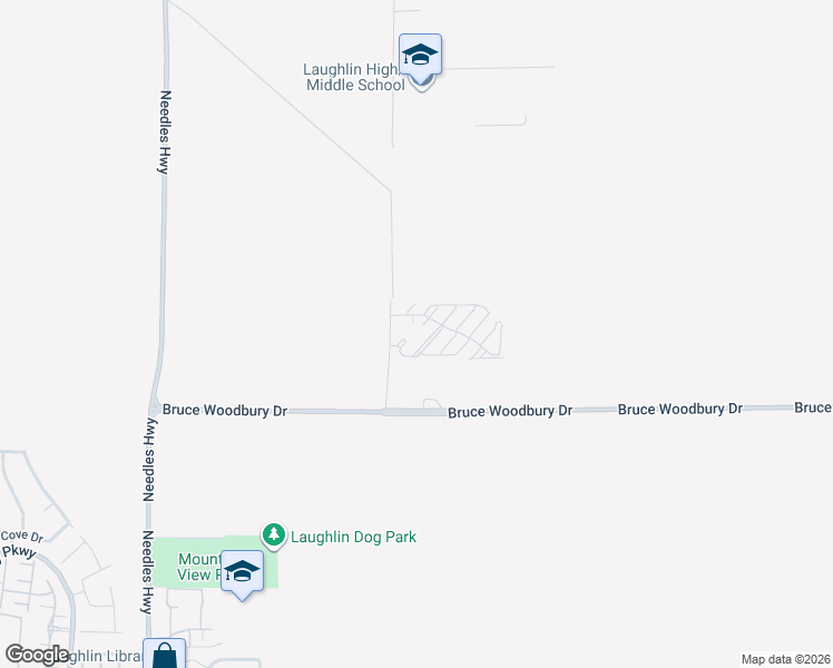 map of restaurants, bars, coffee shops, grocery stores, and more near 2250 Cougar Drive in Laughlin