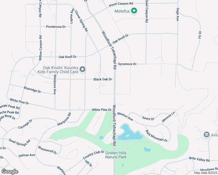 map of restaurants, bars, coffee shops, grocery stores, and more near 23171 Woodford-Tehachapi Road in Tehachapi