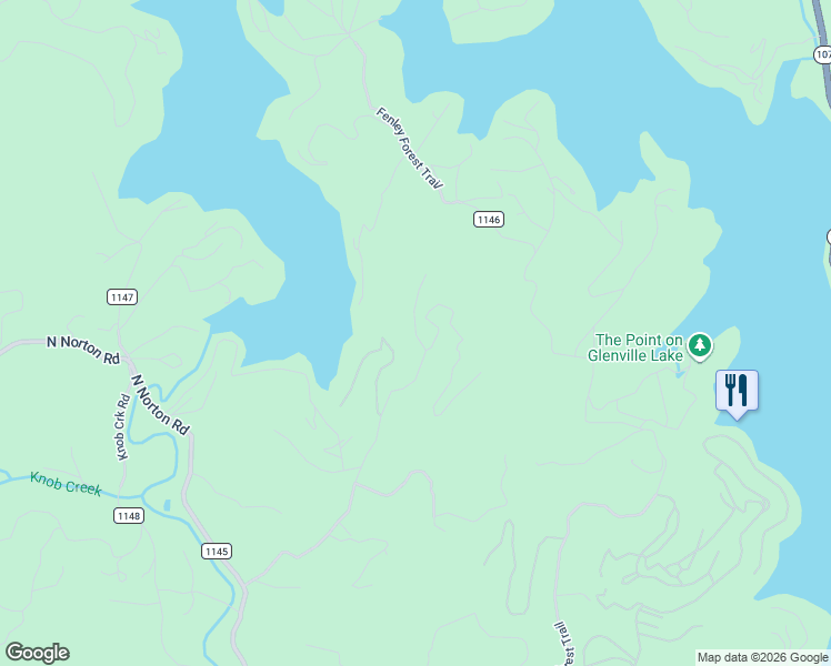 map of restaurants, bars, coffee shops, grocery stores, and more near 27 Jolly Hills Road in Cullowhee