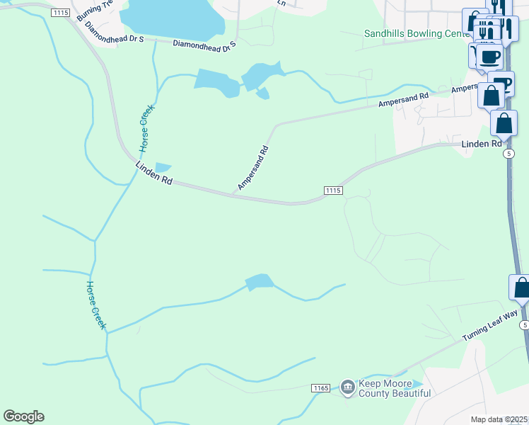 map of restaurants, bars, coffee shops, grocery stores, and more near 2680 Linden Road in Aberdeen