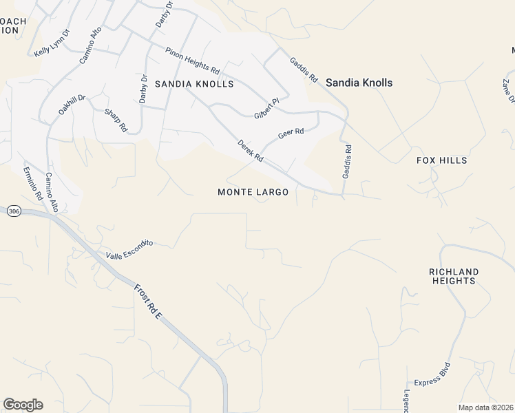 map of restaurants, bars, coffee shops, grocery stores, and more near 67 Geer Road in Sandia Park