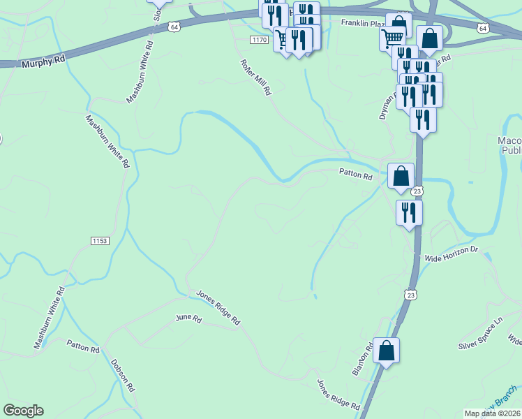 map of restaurants, bars, coffee shops, grocery stores, and more near 398 Longwood Drive in Franklin