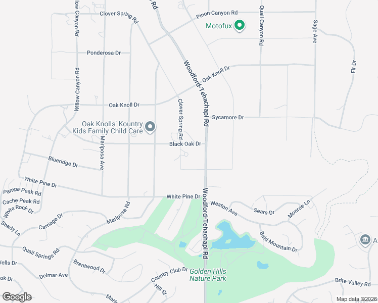 map of restaurants, bars, coffee shops, grocery stores, and more near 23200 Clover Spring Place in Tehachapi