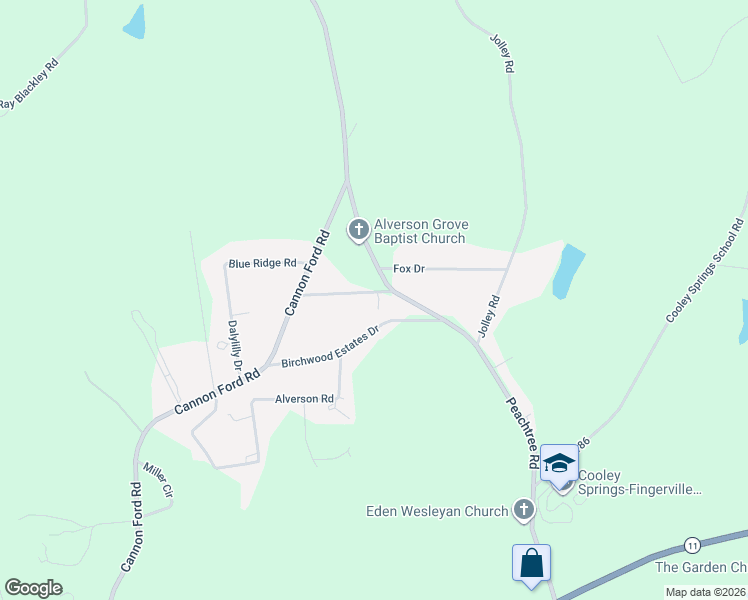 map of restaurants, bars, coffee shops, grocery stores, and more near 188 State Road S-42-7519 in Inman