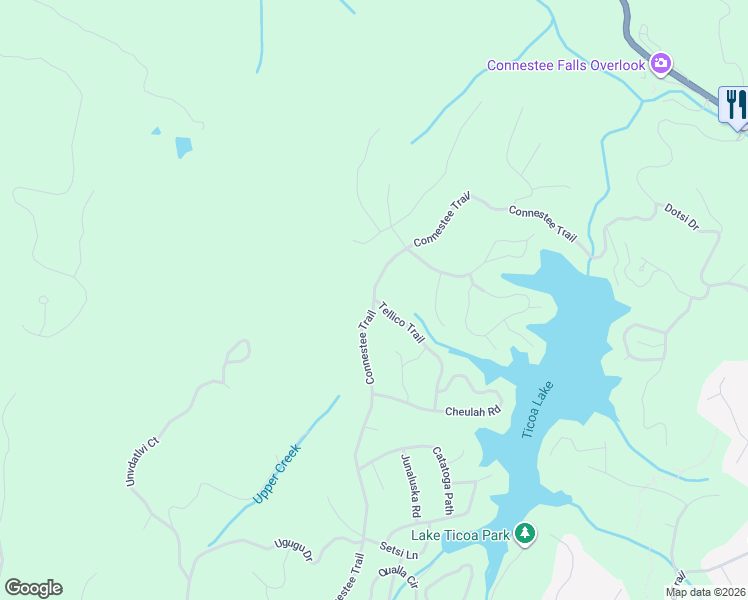 map of restaurants, bars, coffee shops, grocery stores, and more near 1600 Connestee Trail in Brevard