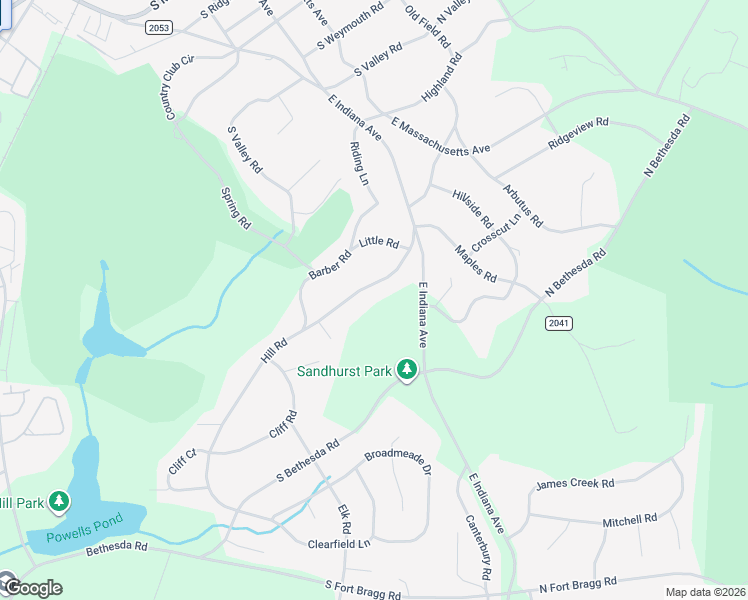 map of restaurants, bars, coffee shops, grocery stores, and more near 235 Hill Road in Southern Pines