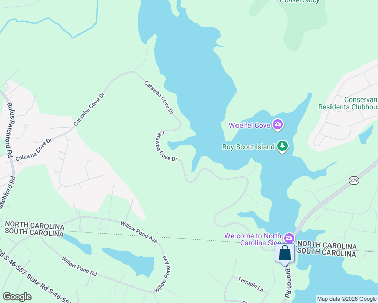 map of restaurants, bars, coffee shops, grocery stores, and more near 8326 Catawba Cove Drive in Belmont