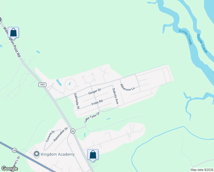 map of restaurants, bars, coffee shops, grocery stores, and more near 402 Gracie Farms Road in New Bern