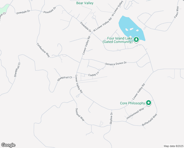 map of restaurants, bars, coffee shops, grocery stores, and more near 30001 Caddy Lane in Tehachapi