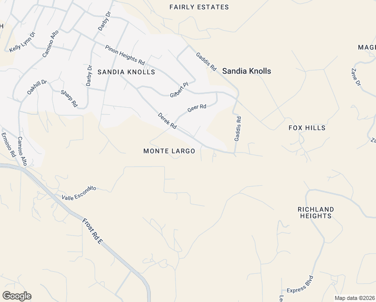 map of restaurants, bars, coffee shops, grocery stores, and more near 67 Geer Road in Sandia Park