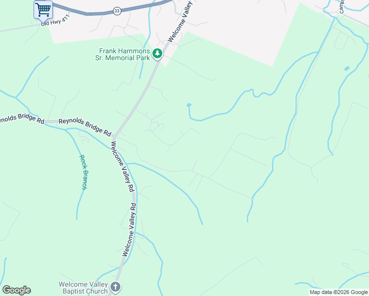 map of restaurants, bars, coffee shops, grocery stores, and more near 115 J T Qualls Lane in Benton