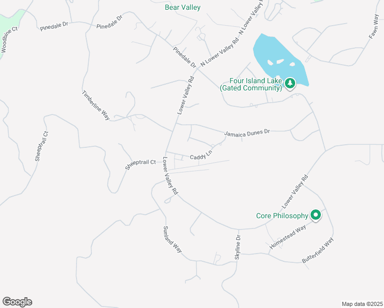 map of restaurants, bars, coffee shops, grocery stores, and more near 30001 Caddy Lane in Tehachapi