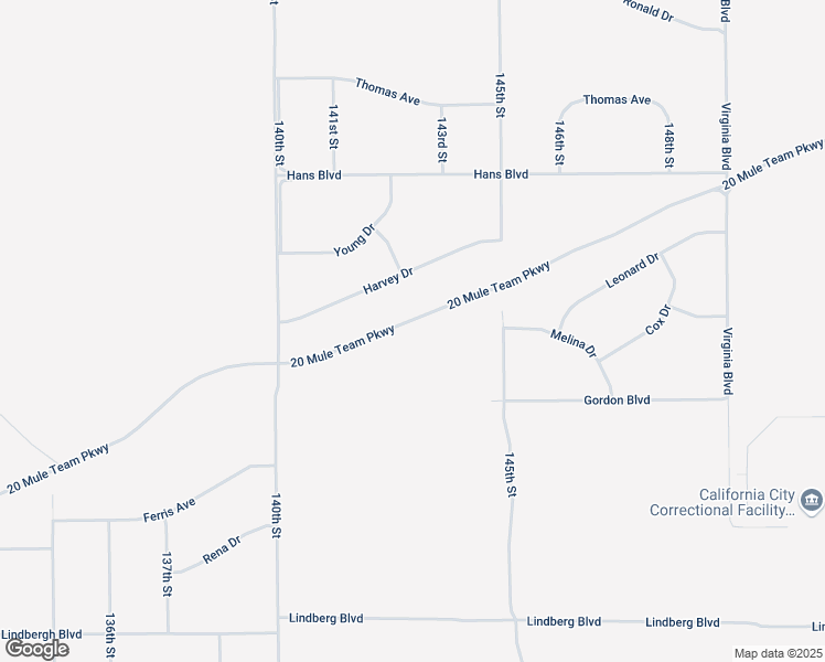 map of restaurants, bars, coffee shops, grocery stores, and more near 94th Street in California City