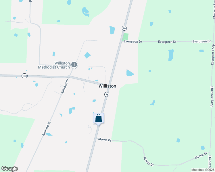 map of restaurants, bars, coffee shops, grocery stores, and more near in Williston