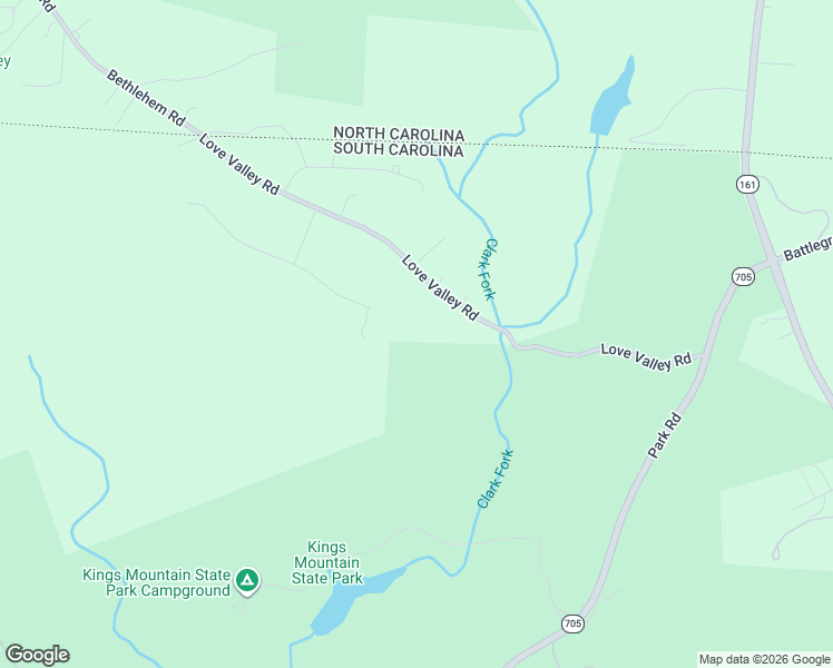 map of restaurants, bars, coffee shops, grocery stores, and more near 1030 Love Valley Road in Clover