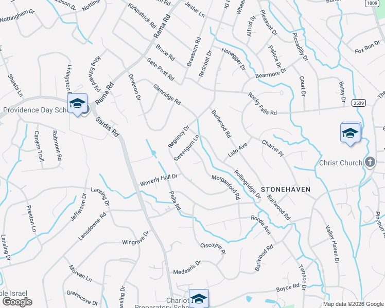 map of restaurants, bars, coffee shops, grocery stores, and more near 710 Sweetgum Lane in Charlotte