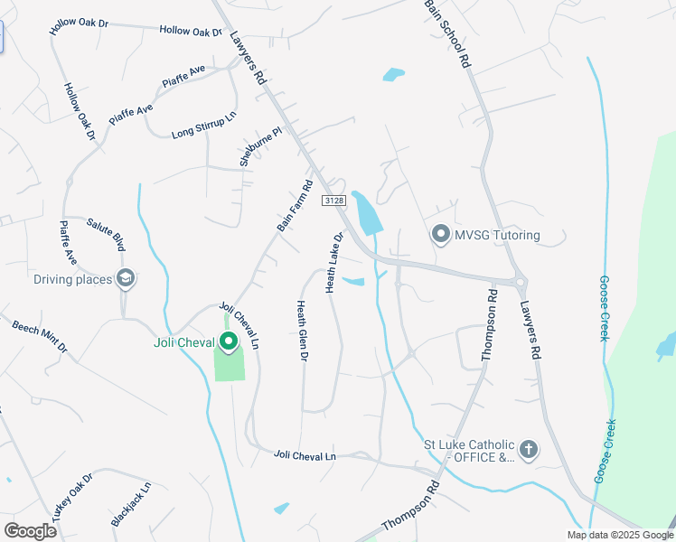 map of restaurants, bars, coffee shops, grocery stores, and more near 2522 Heath Lake Drive in Mint Hill