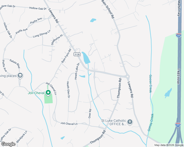 map of restaurants, bars, coffee shops, grocery stores, and more near 12706 Lawyers Road in Mint Hill