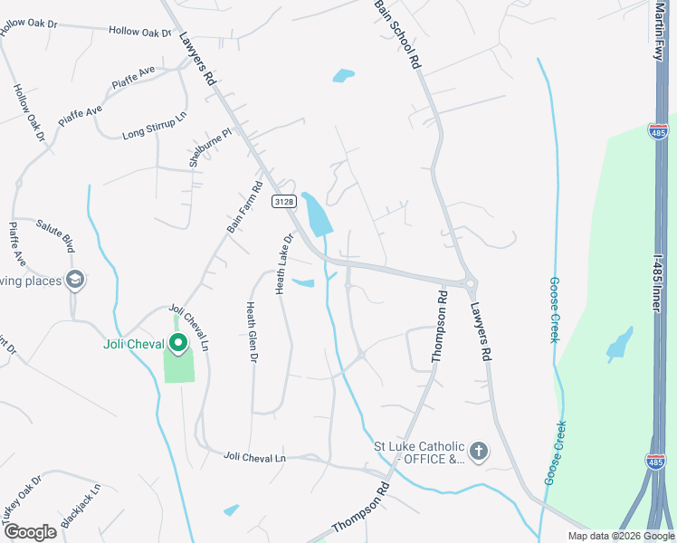 map of restaurants, bars, coffee shops, grocery stores, and more near 12706 Lawyers Road in Mint Hill