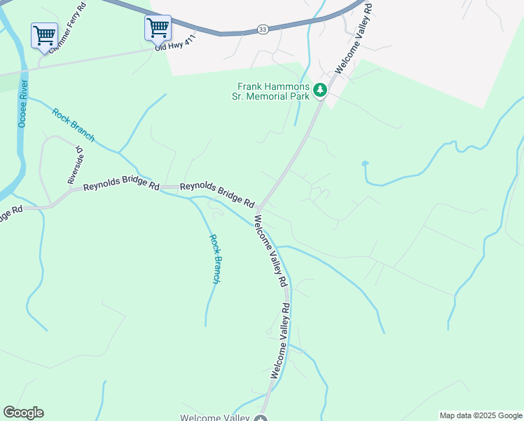 map of restaurants, bars, coffee shops, grocery stores, and more near 1654 Welcome Valley Road in Benton