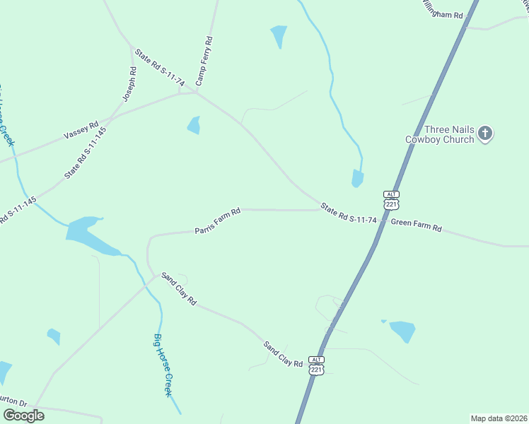 map of restaurants, bars, coffee shops, grocery stores, and more near 239 Parris Farm Road in Chesnee