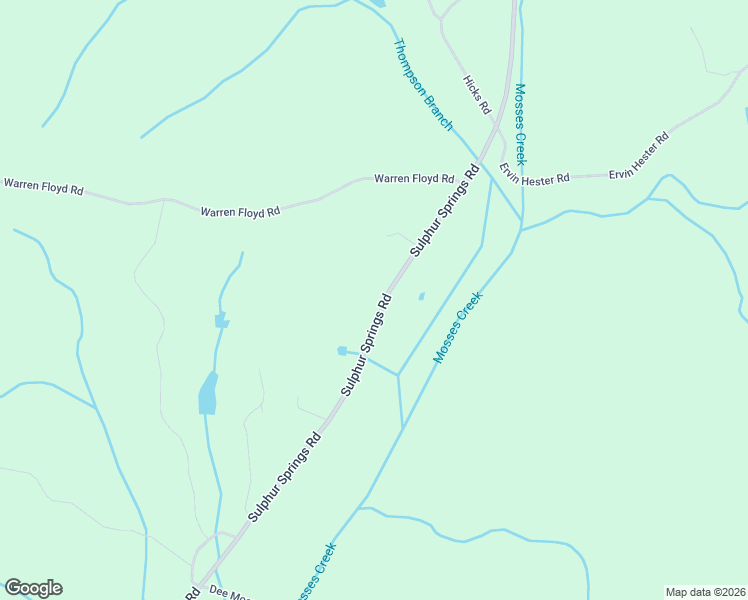 map of restaurants, bars, coffee shops, grocery stores, and more near 2530 Sulphur Springs Road in Selmer