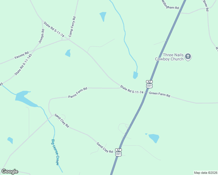 map of restaurants, bars, coffee shops, grocery stores, and more near 351 Parris Farm Road in Chesnee