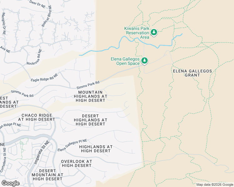 map of restaurants, bars, coffee shops, grocery stores, and more near 13609 Ricegrass Place Northeast in Albuquerque