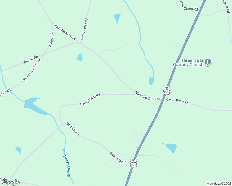 map of restaurants, bars, coffee shops, grocery stores, and more near 239 Parris Farm Road in Chesnee