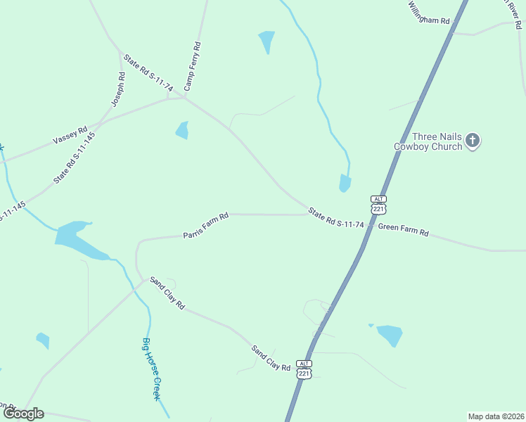 map of restaurants, bars, coffee shops, grocery stores, and more near 239 Parris Farm Road in Chesnee