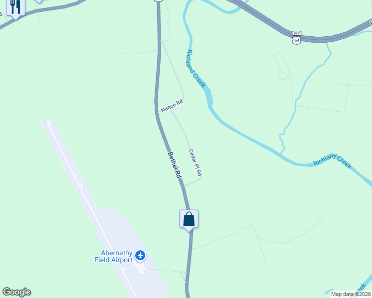 map of restaurants, bars, coffee shops, grocery stores, and more near 669 Cedar Place Road in Pulaski