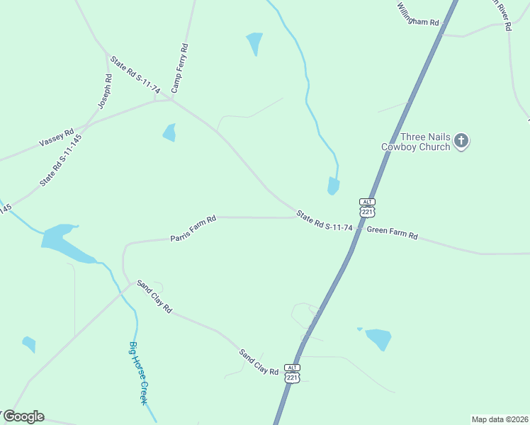 map of restaurants, bars, coffee shops, grocery stores, and more near 351 Parris Farm Road in Chesnee