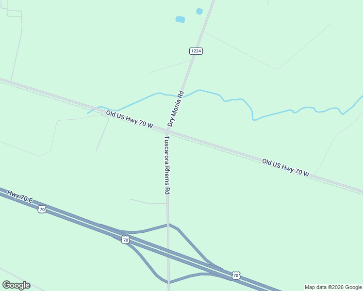 map of restaurants, bars, coffee shops, grocery stores, and more near 105 Tuscarora Rhems Road in New Bern