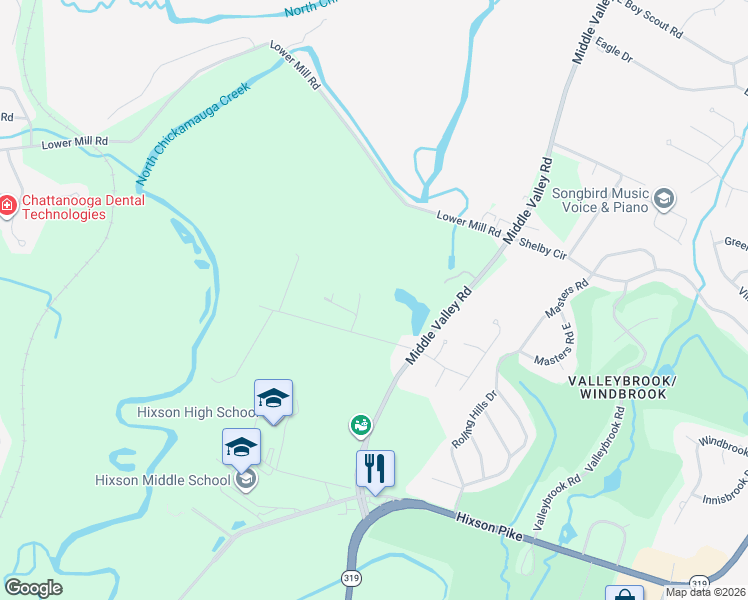 map of restaurants, bars, coffee shops, grocery stores, and more near in Chattanooga