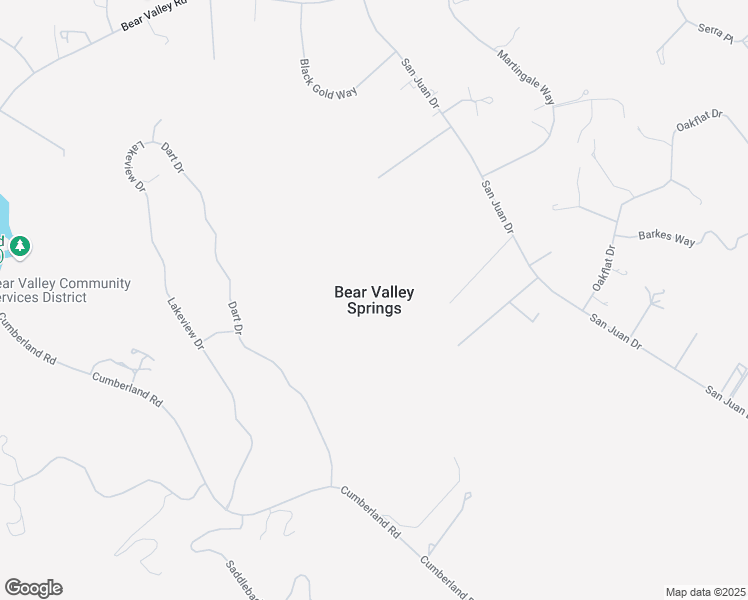 map of restaurants, bars, coffee shops, grocery stores, and more near Butterfield Way in Bear Valley Springs