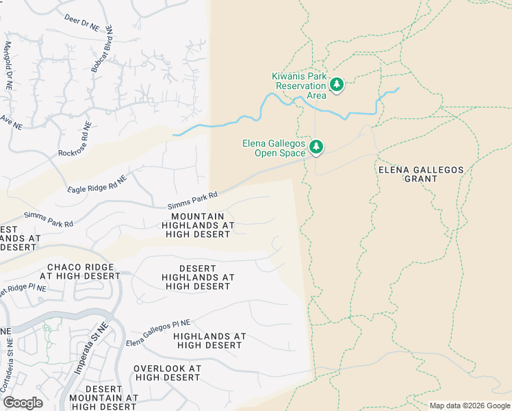 map of restaurants, bars, coffee shops, grocery stores, and more near 13609 Ricegrass Place Northeast in Albuquerque