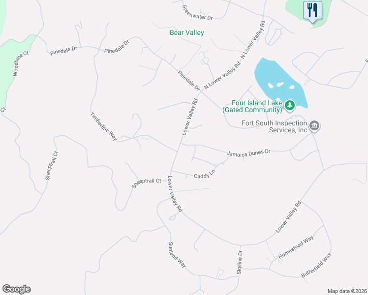 map of restaurants, bars, coffee shops, grocery stores, and more near 30150 Jamaica Dunes Drive in Tehachapi