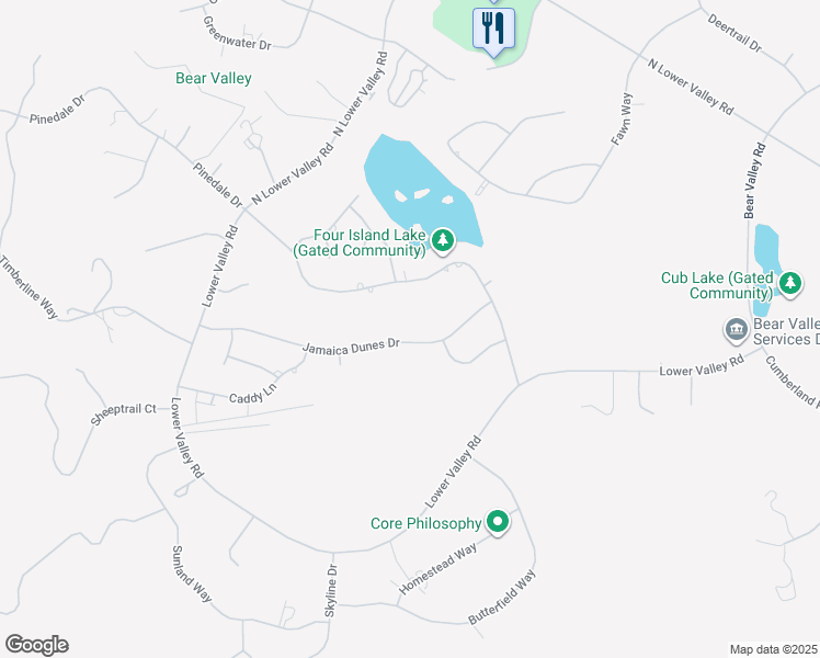 map of restaurants, bars, coffee shops, grocery stores, and more near 29661 Jamaica Dunes Drive in Tehachapi