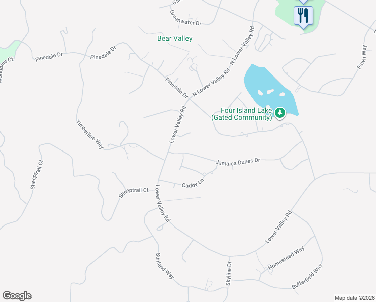 map of restaurants, bars, coffee shops, grocery stores, and more near 30061 Jamaica Dunes Drive in Tehachapi