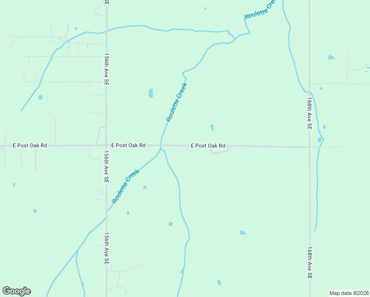 map of restaurants, bars, coffee shops, grocery stores, and more near 15931-16221 East Post Oak Road in Noble