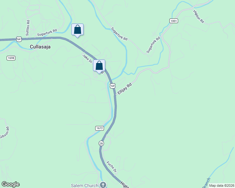map of restaurants, bars, coffee shops, grocery stores, and more near 4462 Highlands Road in Franklin