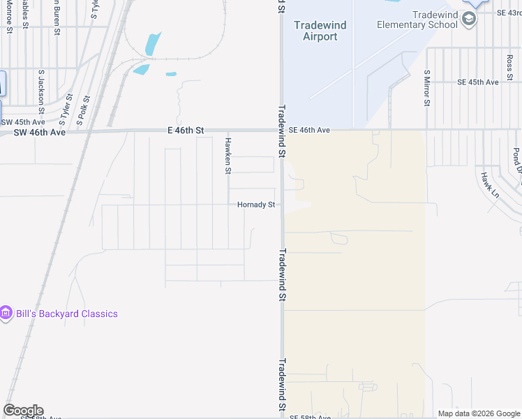 map of restaurants, bars, coffee shops, grocery stores, and more near 4600 Tradewind Street in Amarillo
