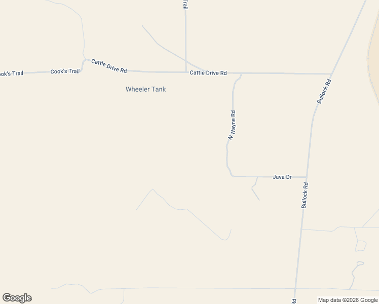 map of restaurants, bars, coffee shops, grocery stores, and more near 42650 North Wayne Road in Ash Fork