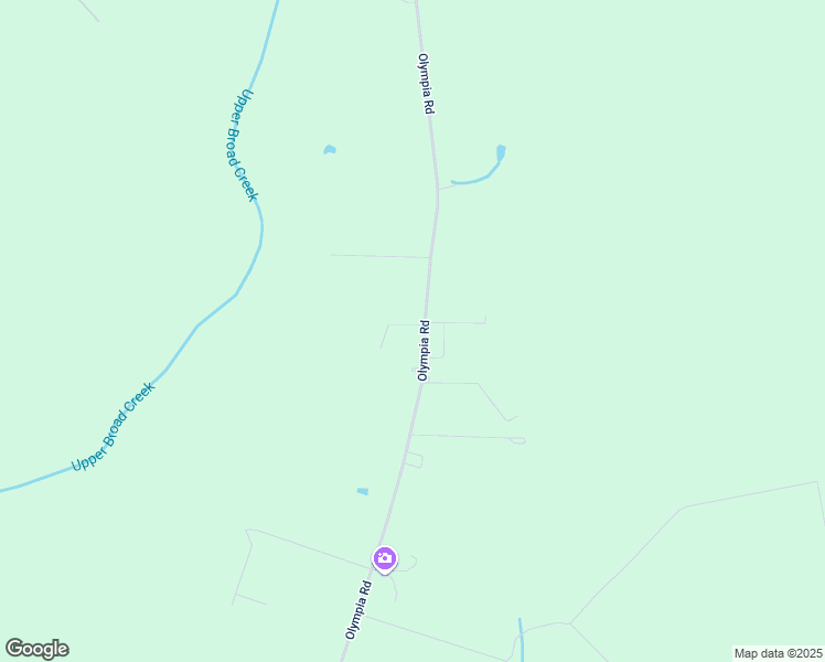 map of restaurants, bars, coffee shops, grocery stores, and more near 1523 Olympia Road in New Bern