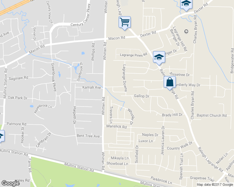 map of restaurants, bars, coffee shops, grocery stores, and more near 6840 Gallop Cove in Shelby County